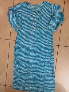 Stylish Blue & White Striped Kurta