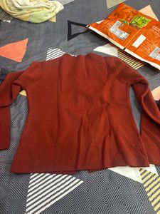 Red  sweater