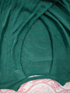 Green Cropped Sweater