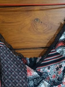 Boho Patchwork Midi flared Dress