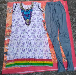 Purple 💙 Kurti Leggings set