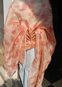 Elegant Floral Print Dupatta