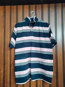 ONE🕐 Hr. Branded Polo Striped Tshirt For Men