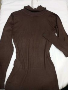 Brown Turtleneck Sweater