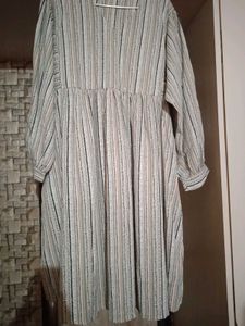 Boho Striped Blouse with Star Print