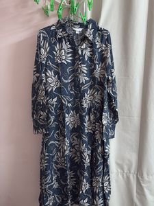 H&M Flowy Floral Print Midi Sunmer Dress | XL size