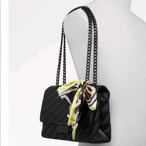 Original Aldo Quilted Cross Body With Chain Straps