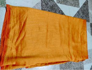 Vibrant Orange Saree
