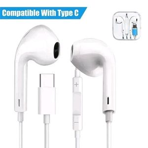 Type C Wired Earphones with Mic (1 Pcs.)