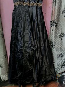 Elegant Black Embellished Gown