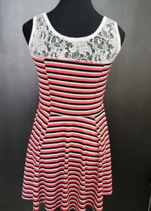 Striped Fit &amp; Flare Dress