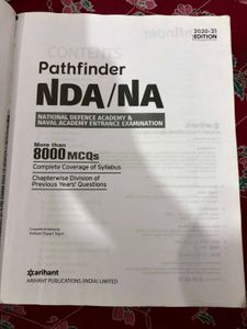 Arihant Pathfinder NDA/NA Entrance Exam Guide