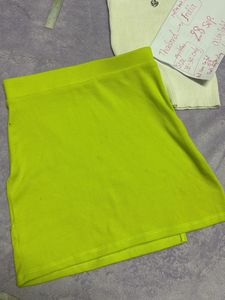 Ribbed Tank Top &amp; Skirt Set32-34