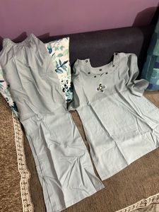 Grey Kurta Set with Pants