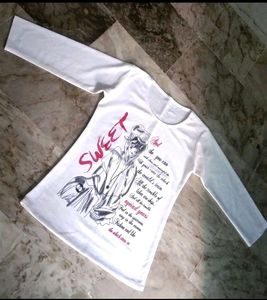 Black &amp; White Jeans Top set For Girls