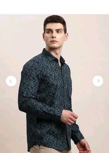 Men's Printed Button-Down Shirt