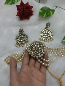 Pearl Kundan Choker Set