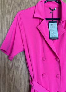 Hot Pink Blazer Dress