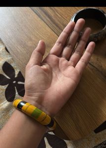 Wooden Striped Bangle