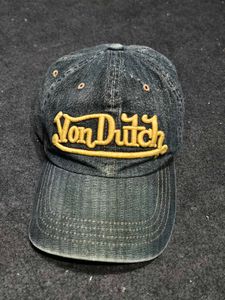 Von Dutch Kustom Made Denim Cap | Y2K 3D Embroider
