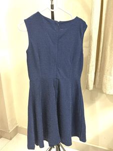 Sparkly Navy Blue Sleeveless Dress