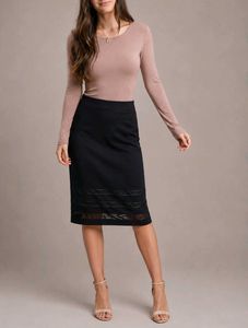 Black High Waist Skirt