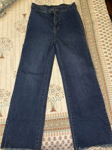 Women's Dark Wash Wide Leg Jeans