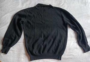 Classic Black Mock Neck Sweater