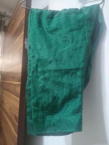 Elegant Green Embroidered Kurta with pant and dupa