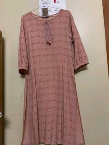 Elegant Pink Printed Kurta