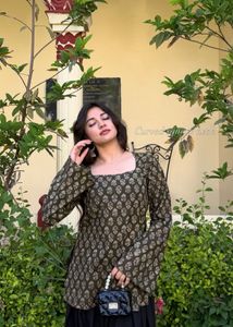 Desi bell sleeve short kurti