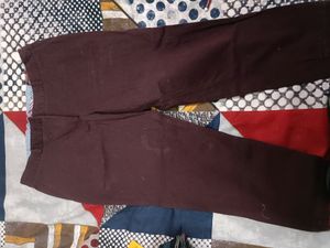 Cantabil Capri For Women In Wine Colour 32 -34Waist