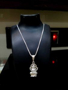 Laxmi Ji Chain Pandent Pure Silver