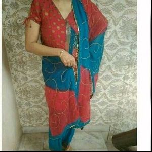 Pure Crape Complete Kurta Salwar Set