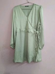 Satin Wrap Dress(back of 2) FREE DELIVERY