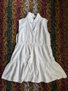 Flowy White mini dress