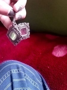 Oxidised earring