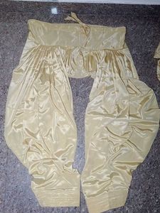 cream silk salwar kameez set