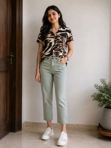 Zara Light Green Pants