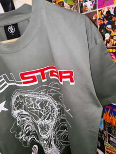 HELLSTAR GRAPHIC PRINTED OVERSIZE TEE 🔥🔥
