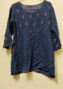 Blue Printed Kurta