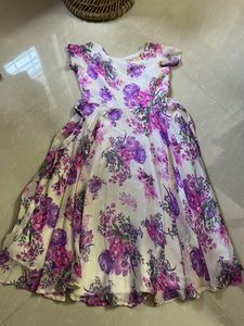 Floral Print Girls' Dress