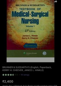 Medical Surgical  Nursing  VOL I. Textbook