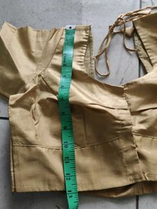 New Light Golden Yellow Stitched Blouse
