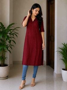 Maroon Kurta for Women