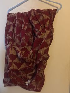 Embroidered Maroon Kurta, Salwar, Dupatta Set