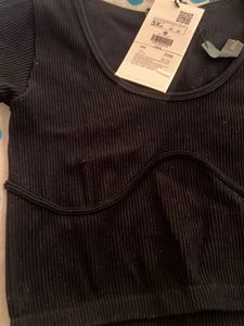 Zara Black Crop Top