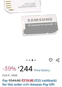 Samsung SD Adapter for microSD