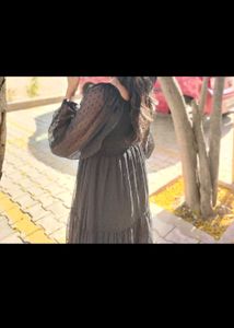 🖤 BLACK Chiffon Dress