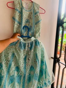 Embellished Mint Green lehanga